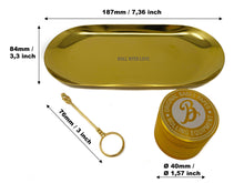 Load image into Gallery viewer, Gold Grinder Set with Tray