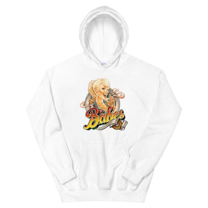 Babes Papes Graphic Hoodie in White
