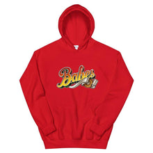Load image into Gallery viewer,  Graphic Hoodie in Red with Babes Front Logo