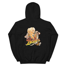 Load image into Gallery viewer, Babes Papes Graphic Hoodie with Front and Back Logo in Black