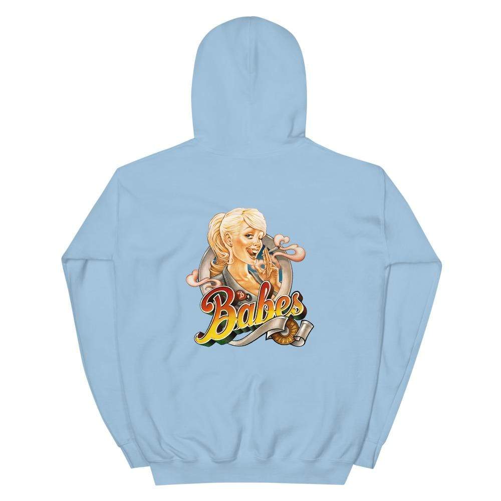Babes Papes® Unisex Hoodie with logo on the back and front side (multi color) - Babes Papes