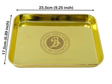Load image into Gallery viewer, Babes Papes® Gold Rolling Tray