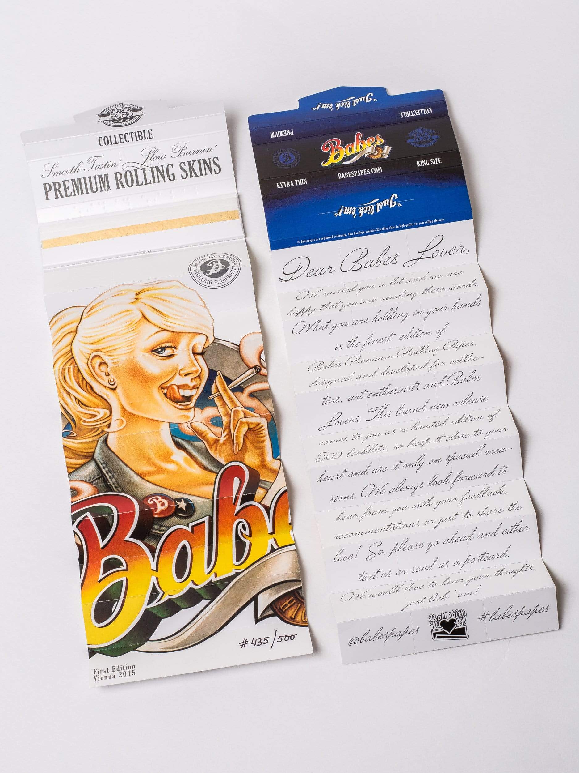 Gold Rolling Papers - Babes Papes First Edition 