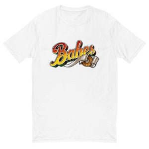 Short Sleeve T-shirt for Men with Babes  Logo in White