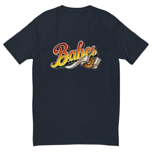 Short Sleeve T-shirt for Men with Babes  Logo in Navy Blue