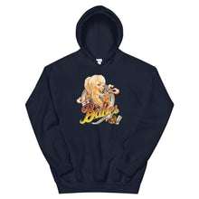Load image into Gallery viewer, Babes Papes Graphic Hoodie in Dark Blue