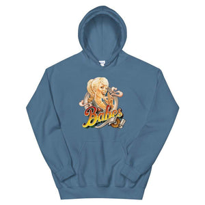 Babes Papes Graphic Hoodie in Light Blue
