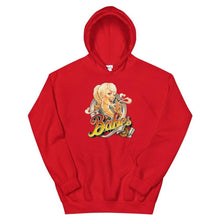 Load image into Gallery viewer, Babes Papes Graphic Hoodie in Red