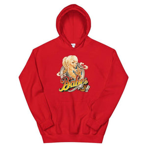 Babes Papes Graphic Hoodie in Red