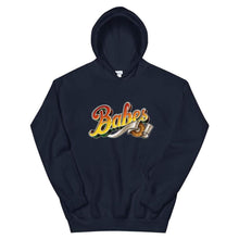 Load image into Gallery viewer,  Graphic Hoodie in Dark Blue with Babes Front Logo
