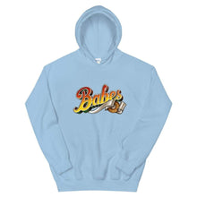 Load image into Gallery viewer,  Graphic Hoodie in Baby Blue with Babes Front Logo
