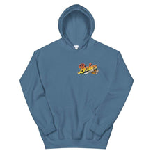 Load image into Gallery viewer, Babes Papes Graphic Hoodie with Back Logo in Light Blue