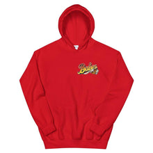 Load image into Gallery viewer, Babes Papes Graphic Hoodie with Front and Back Logo in Red
