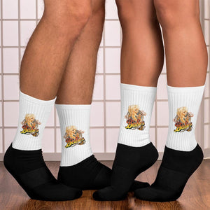 Custom Printed Socks Dual Color with Babes Papes® Logo