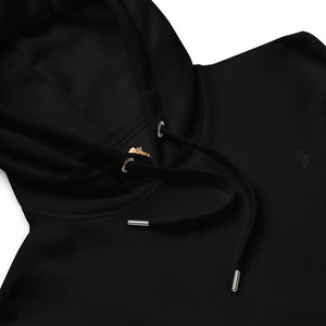 B-Logo (light color stitched) Premium Eco Hoodie (Black)